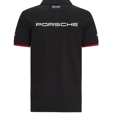 Porsche Motorsport Team Mens Polo Shirt Black