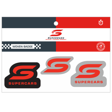 Supercars Woven Patch Set