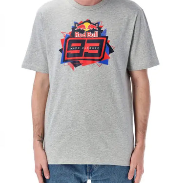 Red Bull Dual MM93 Marquez Mens Front Logo Grey T-Shirt