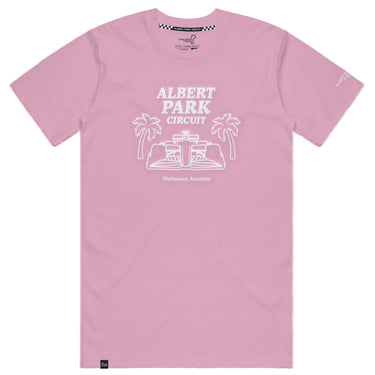 Albert Park Circuit Ladies Graphic Pink T-Shirt