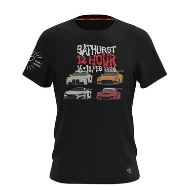 2024 Bathurst 12 Hour Kids Lifestyle Black Graphic T-Shirt