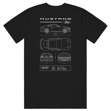 Ford Mustang Unisex Car Spec Tee