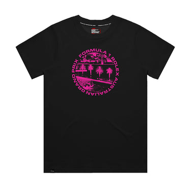 2024 Formula 1 Event Ladies Black &amp; Pink T-Shirt