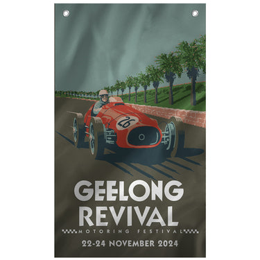 2024 Geelong Revival Blue Skyline Flag