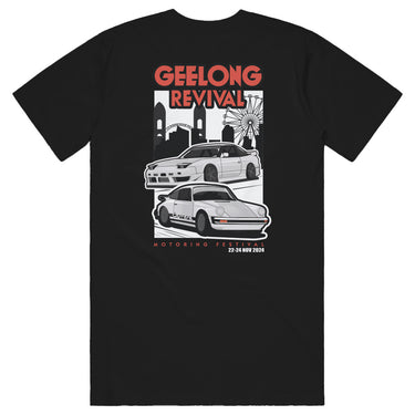 2024 Geelong Revival Black Skyline Tee