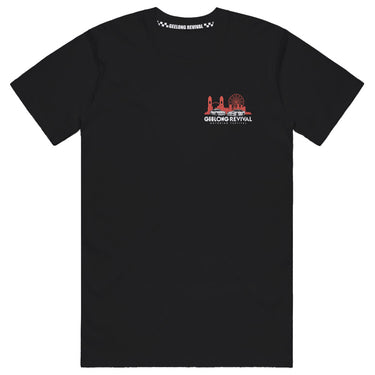 2024 Geelong Revival Black Skyline Tee