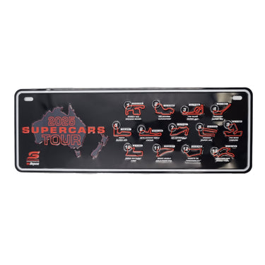 Supercars Lifestlye 2025 Tour Number Plate