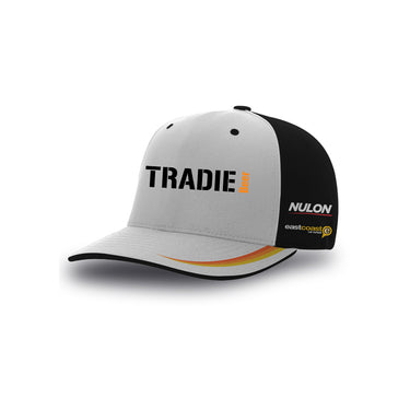 Tradie Beer White/Black Cap