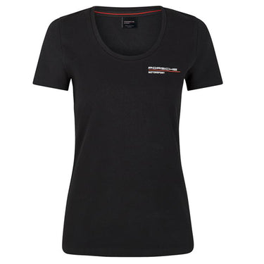 Porsche Motorsport Ladies Tshirt Black