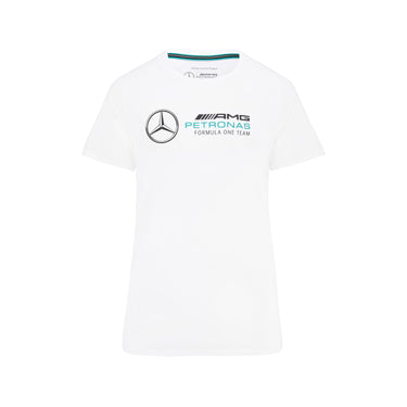 Mercedes Amg Petronas Fanwear Womens Large Logo Tee White