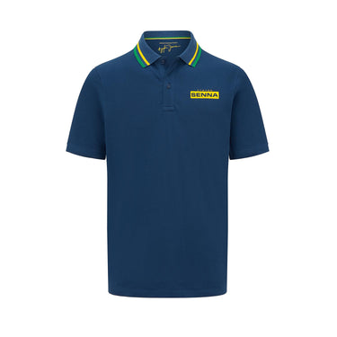 Ayrton Senna Fanwear Mens Logo Polo Shirt