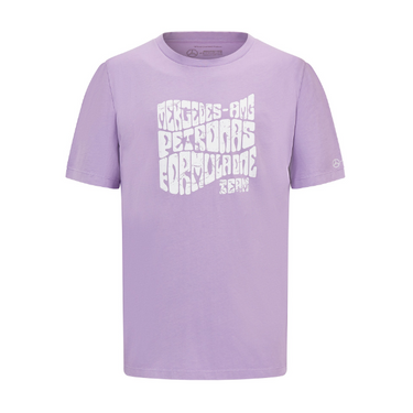 MERCEDES AMG PETRONAS FANWEAR RETRO TEE LILAC