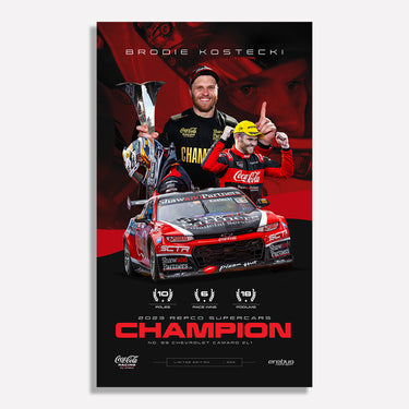 Brodie Kostecki:  2023 Supercars Champion - Limited Edition Print