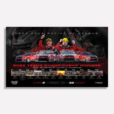 Coca-Cola Racing by Erebus:  2023 Teams Champion Limited Edition Print