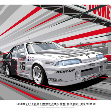 LEGENDS OF HOLDEN MOTORSPORT:  1990 BATHURST 1000 WINNER - LIMITED EDITION PRINT