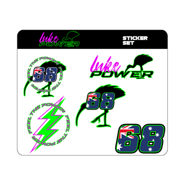 Luke Power Sticker Set