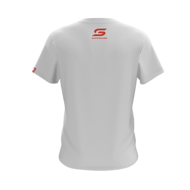 SUPERCARS KIDS WHITE GRAPHIC TEE