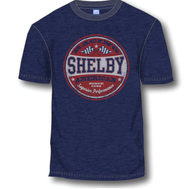 Mens Shelby Retro Graphic Tshirt Blue