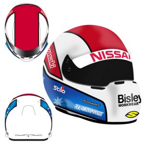 2015 Nissan Motorsport Todd Kelly Mini Helmet 1:2