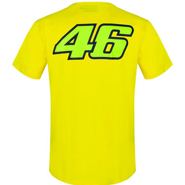 Valentino Rossi VR46 Classic Mens Cartoon Bike Tshirt Yellow